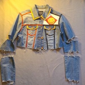 A custom Joker & Harley Quinton cropped jacket